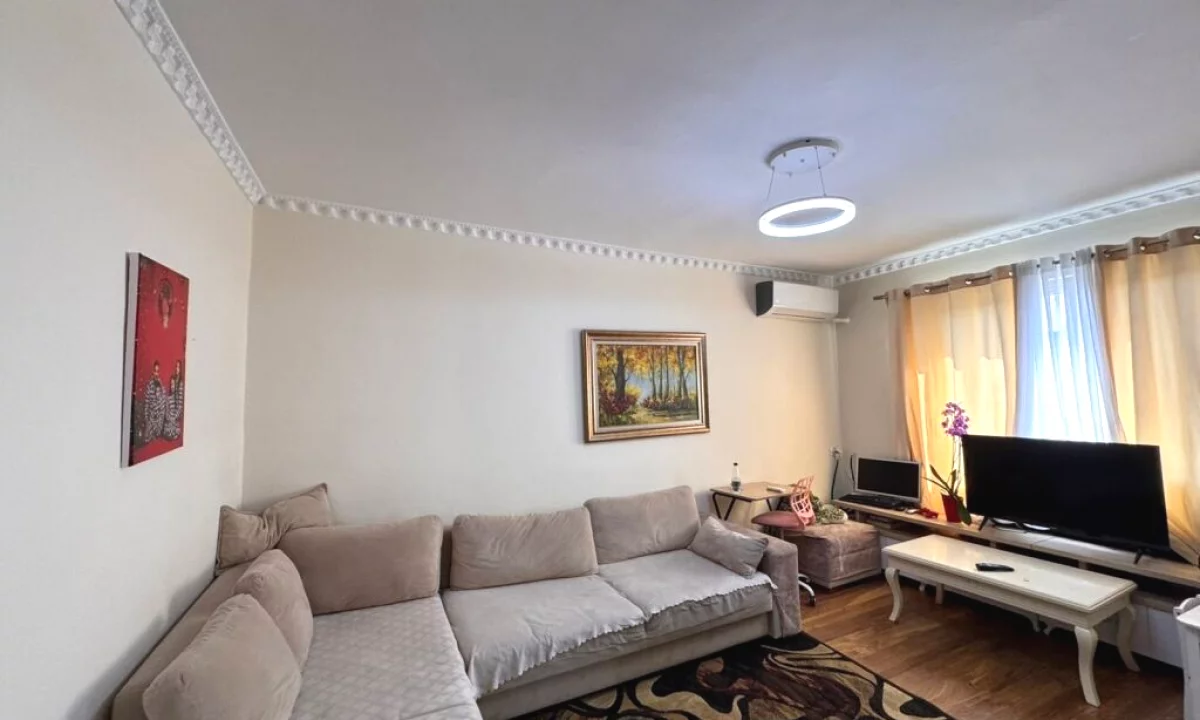Shtepi ne shitje Apartament ne Tirane, 1+1, Mobilimi E mobiluar, Pagesa 98,000  Euro.