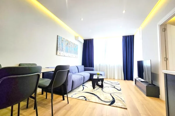 Shtepi ne shitje Apartament ne Tirane, 1+1, Mobilimi E mobiluar, Pagesa 189,000  Euro.