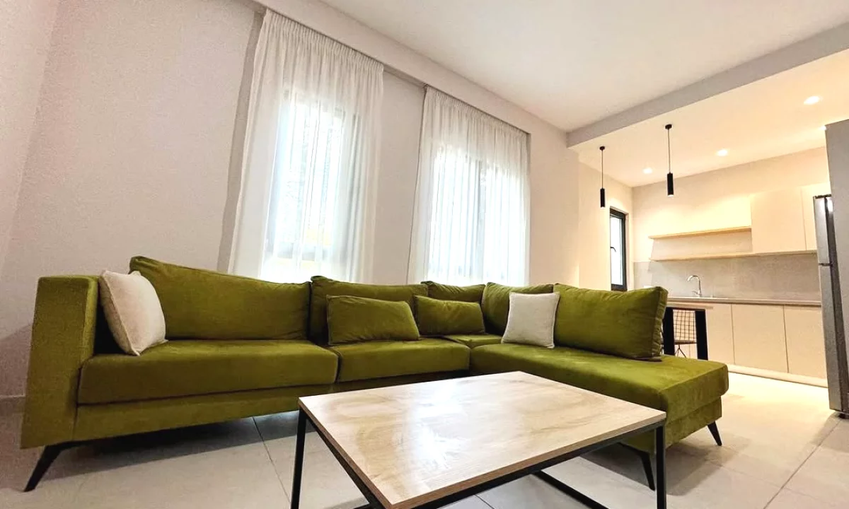 Shtepi ne shitje Apartament ne Tirane, 1+1, Mobilimi E mobiluar, Pagesa 145,000  Euro.