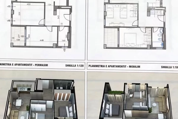 Shtepi ne shitje Apartament ne Tirane, 2+1, Mobilimi Bosh, pa mobiluar, Pagesa 143,000  Euro.