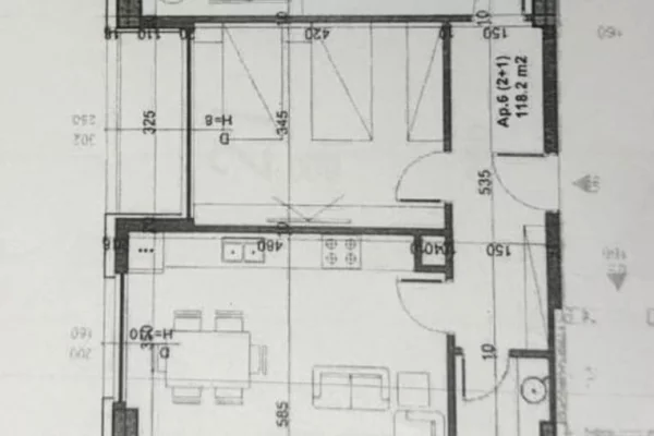 Shtepi ne shitje Apartament ne Tirane, 2+1, Mobilimi Bosh, pa mobiluar, Pagesa 180,000  Euro.