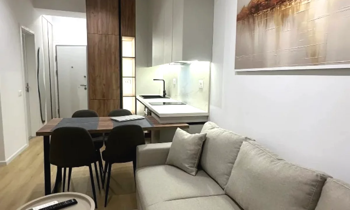 Shtepi me qera Apartament ne Tirane, 1+1, Mobilimi E mobiluar, Pagesa 450  Euro.