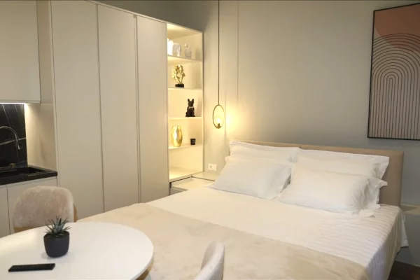 Shtepi ne shitje Apartament ne Tirane, Garsoniere, Mobilimi E mobiluar, Pagesa 220,000  Euro.