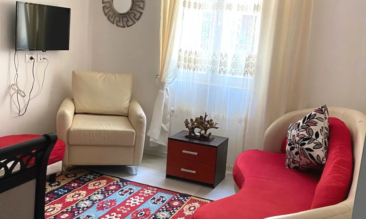 Shtepi me qera Apartament ne Tirane, 1+1, Mobilimi E mobiluar, Pagesa 40,000  Leke.