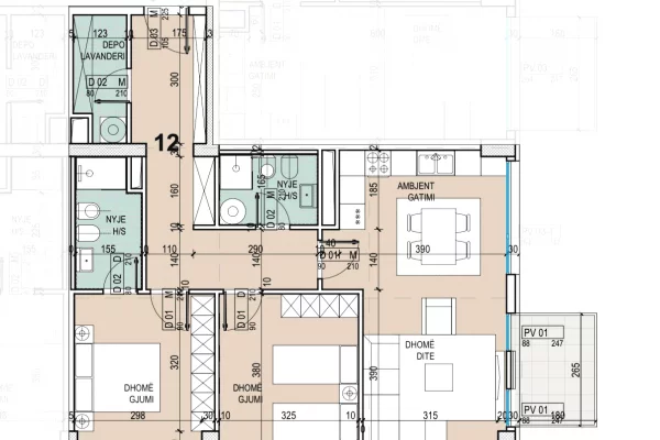 Shtepi ne shitje Apartament ne Tirane, 2+1, Mobilimi Bosh, pa mobiluar, Pagesa 218,900  Euro.