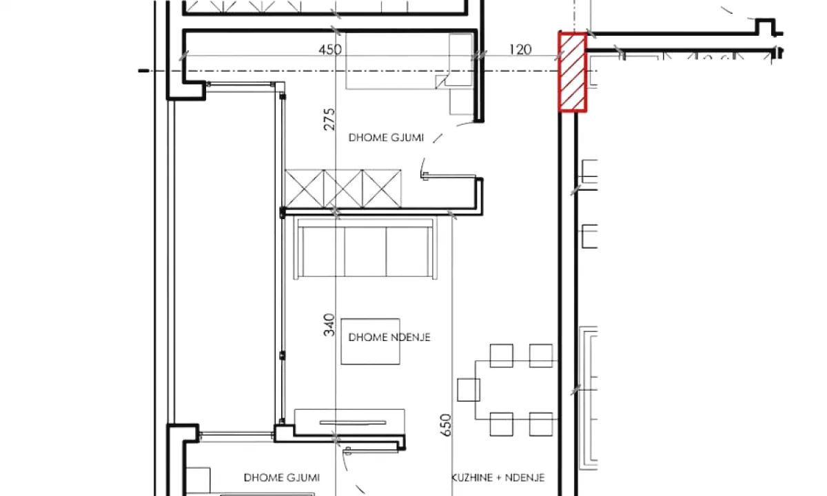 Shtepi ne shitje Apartament ne Tirane, 2+1, Mobilimi Bosh, pa mobiluar, Pagesa 115,720  Euro.