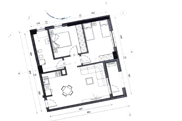 Shtepi ne shitje Apartament ne Tirane, 2+1, Mobilimi Bosh, pa mobiluar, Pagesa 144,500  Euro.