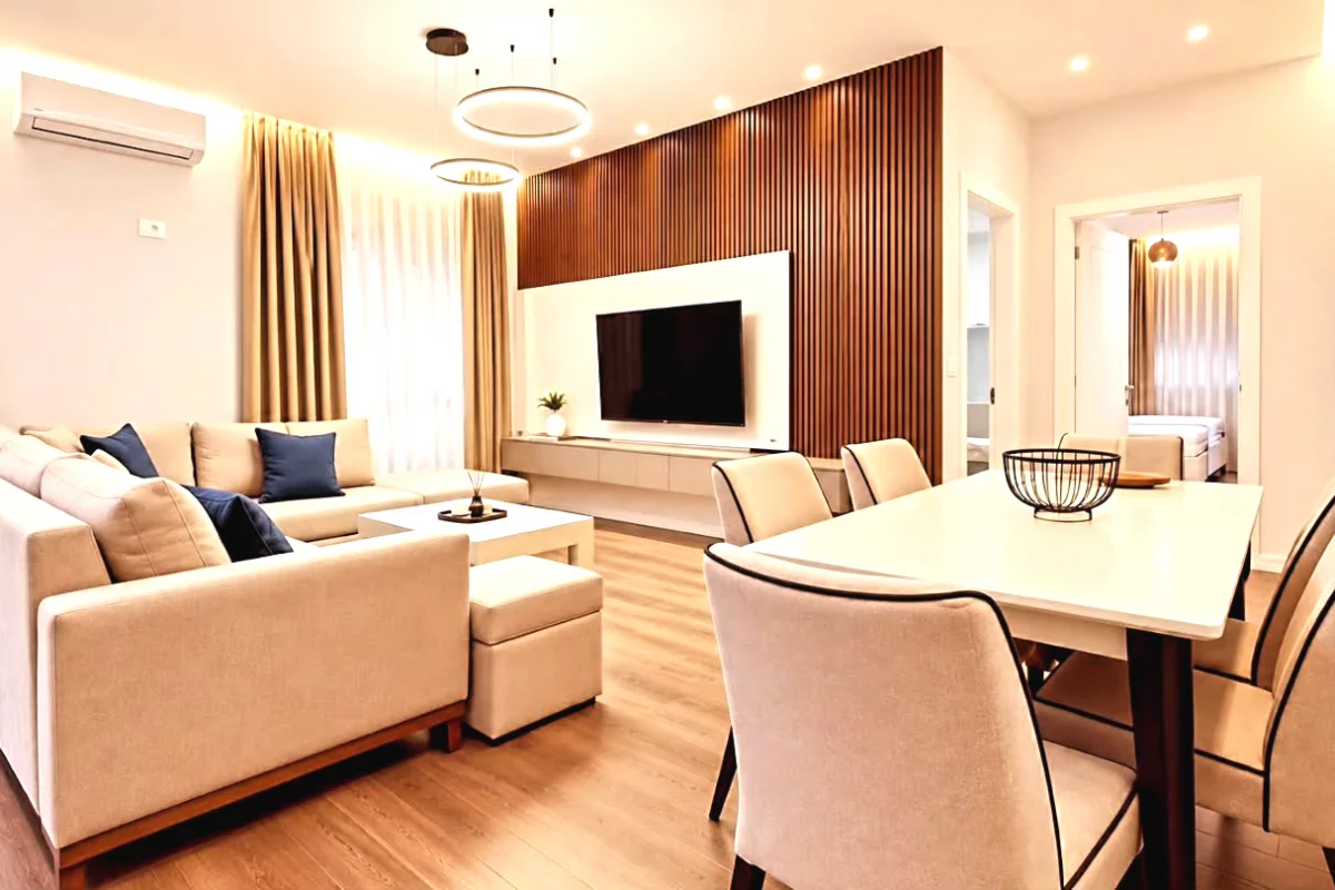 Shtepi ne shitje Apartament ne Tirane, 2+1, Mobilimi E mobiluar, Pagesa 259,000  Euro.
