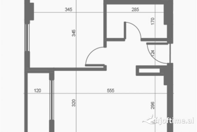 Shtepi ne shitje Apartament ne Tirane, 1+1, Mobilimi Bosh, pa mobiluar, Pagesa 65,000  Euro.