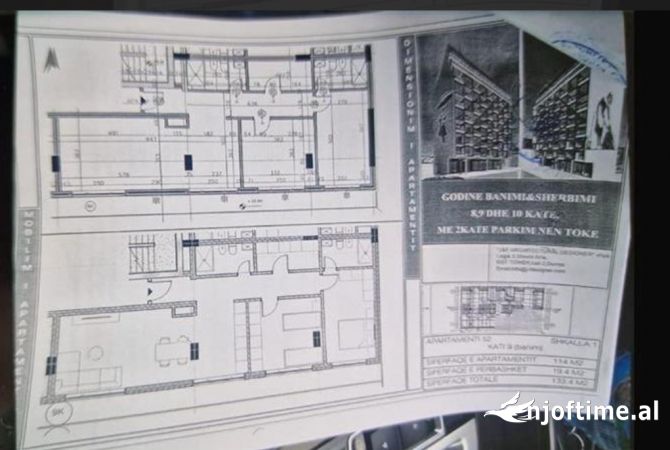 Shitet apartament 3+1+2 ne xhamllik, perballe kastratit