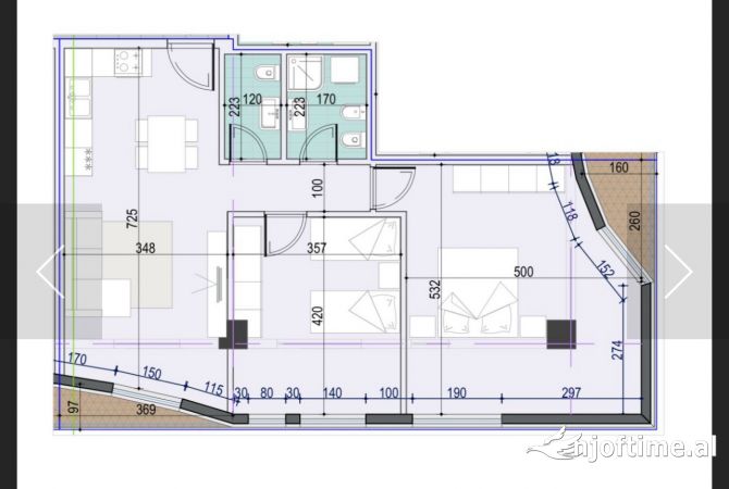 Shitet apartament 2+1+2 ne rrugen Mine Peza