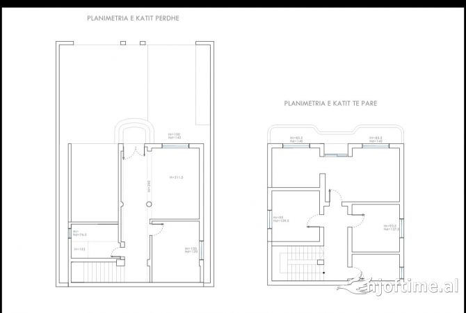 Jepet vile 2 kateshe me qera tek parku olimpik , e pershtatshme per zyra, klinik etj