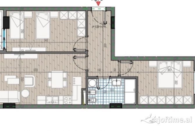 Shitet apartament 2+1 tek Univers City , ne faze perfundintare