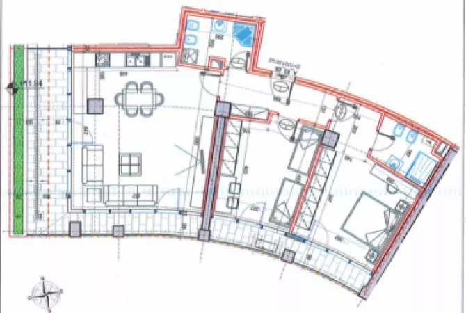 Jepet super ambient biznesi me qera 2+1+2+garazhd tek Lake View Residence , Liqeni Artificial