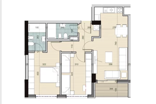 Shtepi ne shitje Apartament ne Tirane, 2+1, Mobilimi Bosh, pa mobiluar, Pagesa 120,000  Euro.