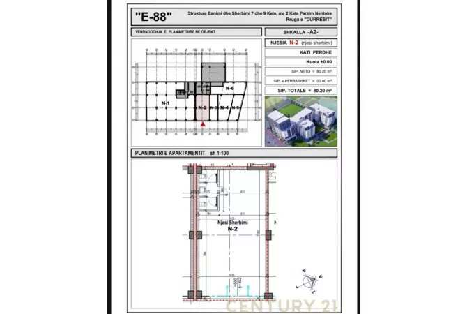 Business Property in Sale 1+1 in Tirana - 425,000 Euro