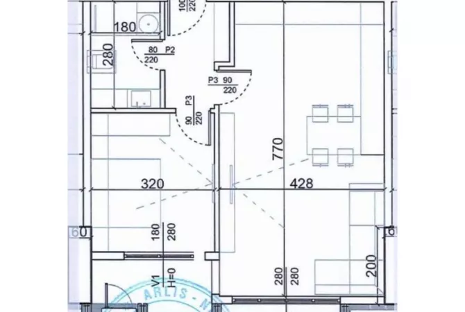 Shtepi ne shitje Apartament ne Tirane, 1+1, Mobilimi E mobiluar, Pagesa 223,830  Euro.