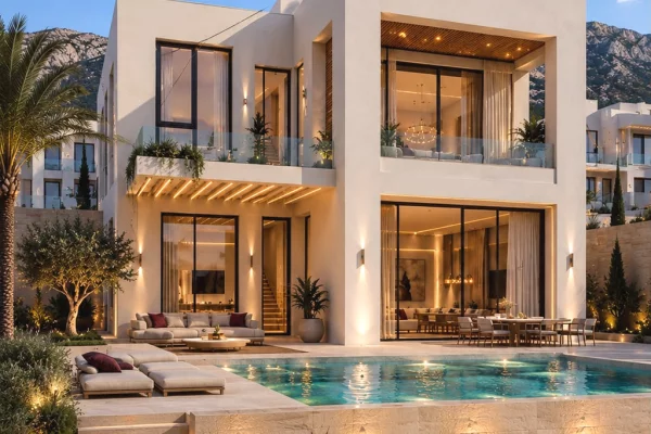 Shtepi ne shitje Vila Luksoze ne Himare, 3+1, Mobilimi Bosh, pa mobiluar, Pagesa 1,200,000  Euro.