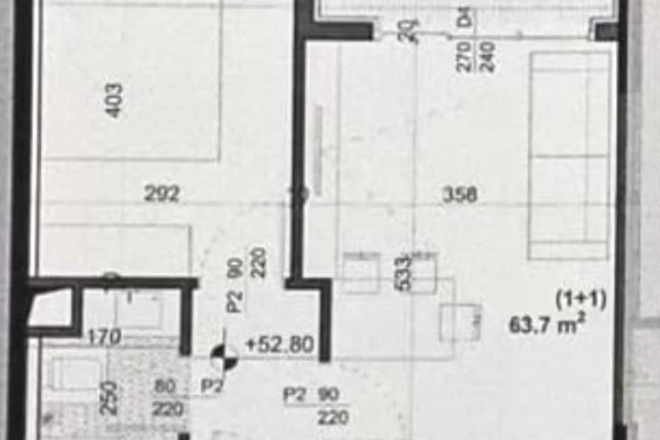 Shtepi ne shitje Apartament ne Tirane, 1+1, Mobilimi Bosh, pa mobiluar, Pagesa 180,000  Euro.