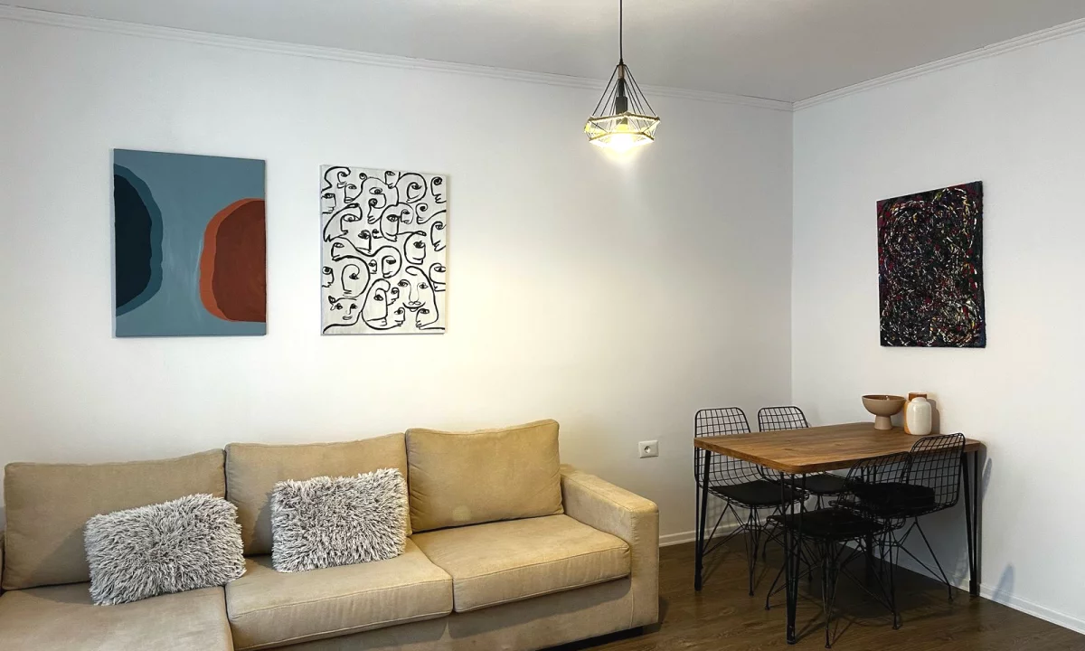 Shtepi me qera Apartament ne Tirane, 1+1, Mobilimi E mobiluar, Pagesa 55,000  Leke.