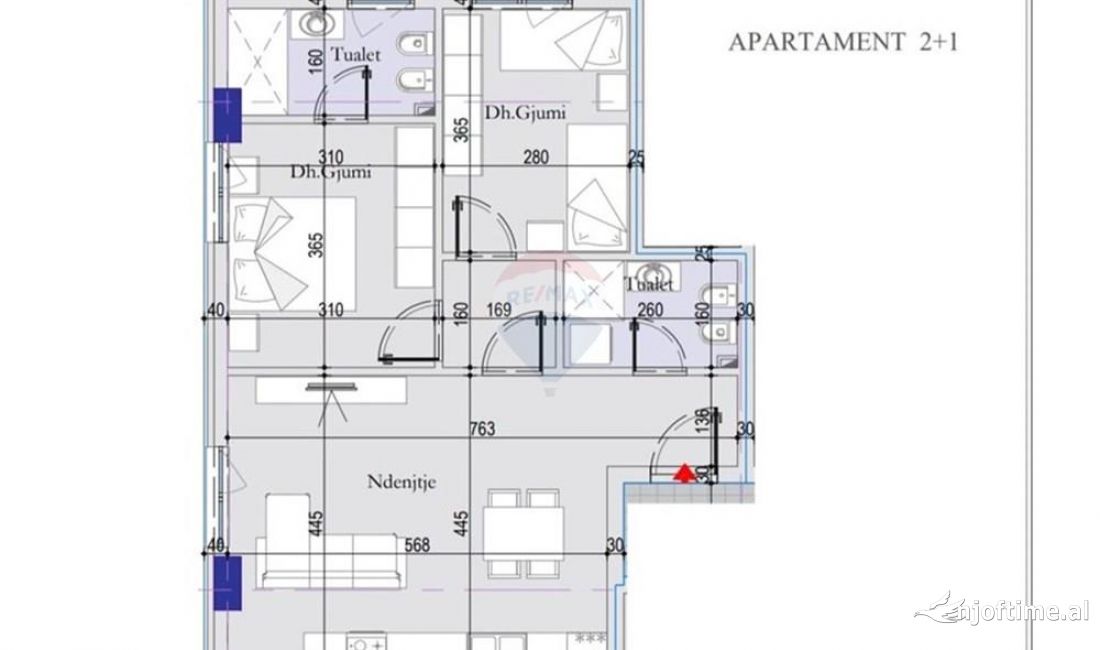 Appartamento in vendita a Tirana 2+1, Vuoto