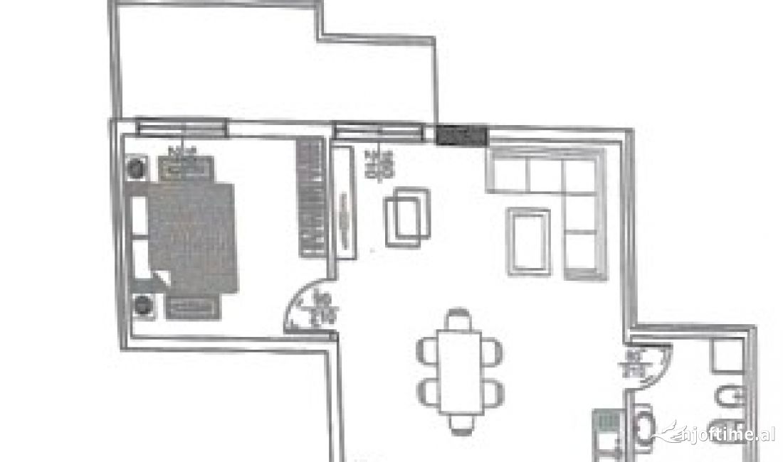 Shtepi ne shitje Apartament ne Durres, 1+1, Mobilimi Bosh, pa mobiluar, Pagesa 62,000  Euro.