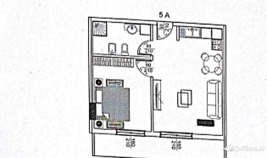 Shtepi ne shitje Apartament ne Durres, 1+1, Mobilimi E mobiluar, Pagesa 50,750  Euro.
