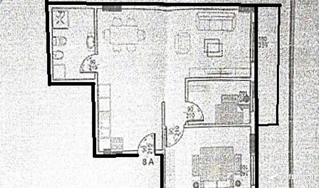 Shtepi ne shitje Apartament ne Durres, 2+1, Mobilimi Bosh, pa mobiluar, Pagesa 76,000  Euro.
