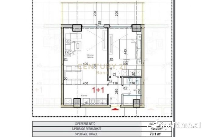 Shtepi ne shitje Apartament ne Lezhe, 1+1, Mobilimi Bosh, pa mobiluar, Pagesa 106,800  Euro.