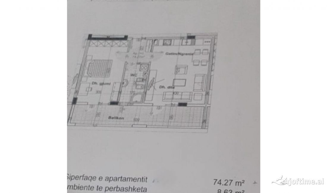 Appartamento in vendita a Tirana 1+1, SemiArredato