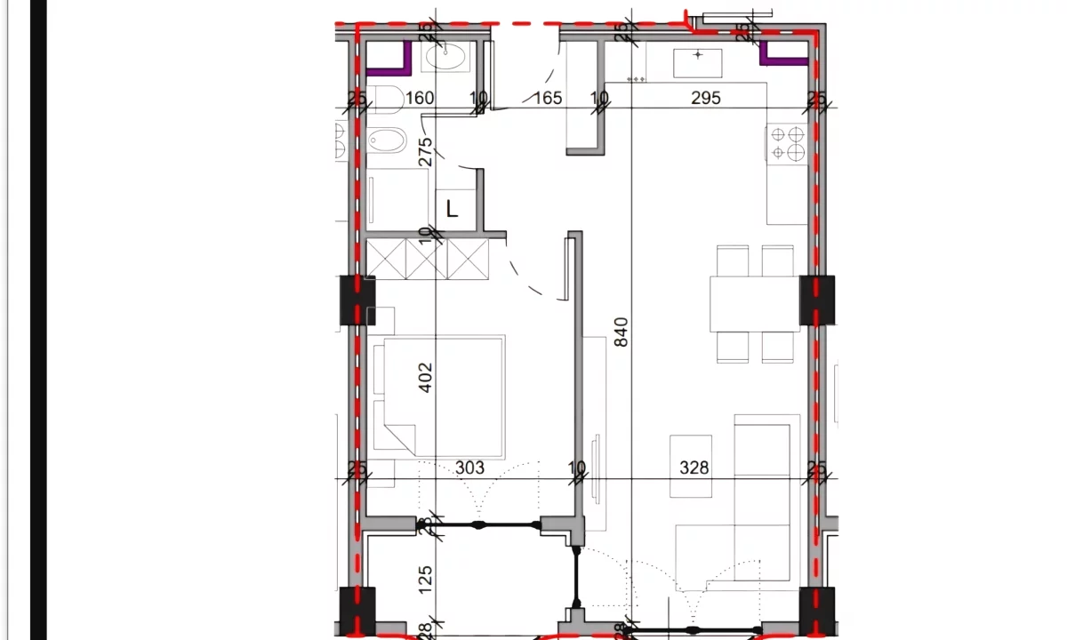 Appartamento in vendita a Tirana 1+1, Vuoto