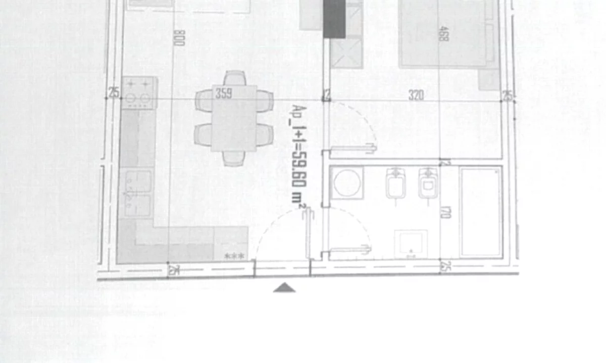 Appartamento in vendita a Tirana 1+1, Vuoto