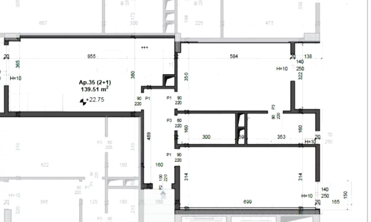 Appartamento in vendita a Tirana 2+1, Vuoto