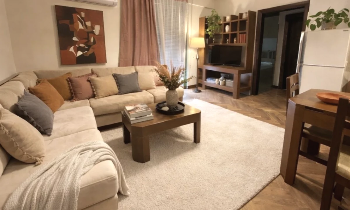 Shtepi me qera Apartament ne Tirane, 1+1, Mobilimi E mobiluar, Pagesa 63,000  Leke.