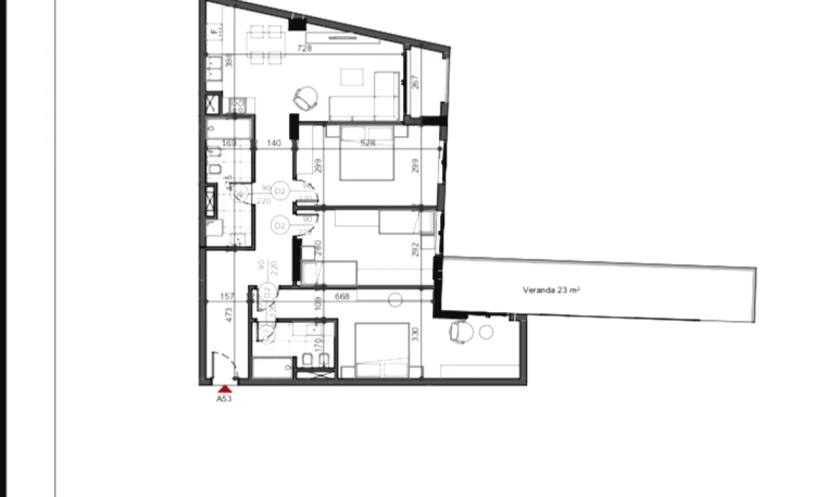 Shtepi ne shitje Apartament ne Tirane, 3+1, Mobilimi Bosh, pa mobiluar, Pagesa 334,800  Euro.