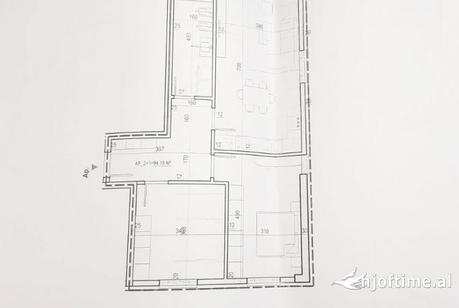 Appartamento in vendita a Tirana 2+1, Vuoto