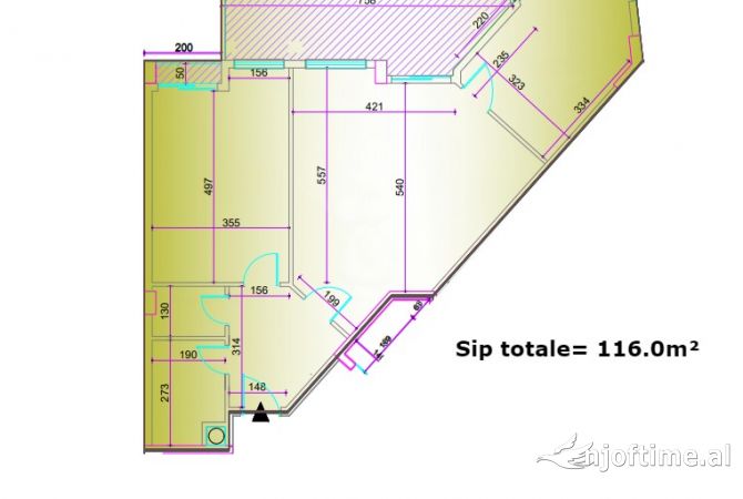 Appartamento in vendita a Durazzo 2+1, Vuoto
