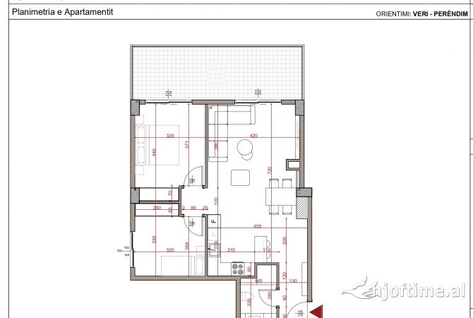 Appartamento in vendita a Tirana 2+1, Vuoto