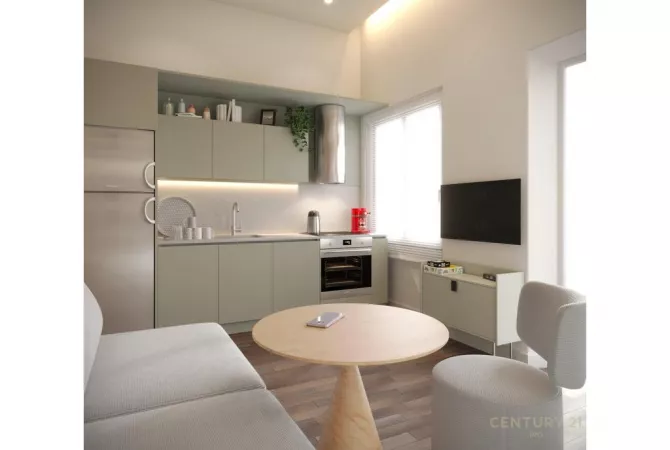 Shtepi ne shitje Apartament ne Tirane, Garsoniere, Mobilimi Bosh, pa mobiluar, Pagesa 137,000  Euro.