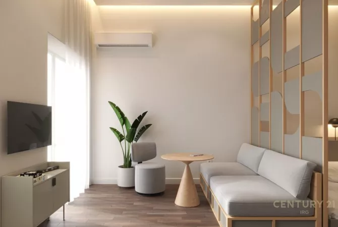 Shtepi ne shitje Apartament ne Tirane, Garsoniere, Mobilimi Bosh, pa mobiluar, Pagesa 137,000  Euro.