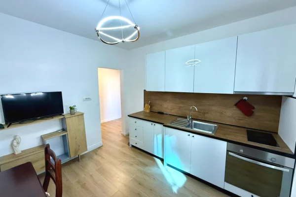 Shtepi me qera Apartament ne Tirane, 1+1, Mobilimi E mobiluar, Pagesa 600  Euro.