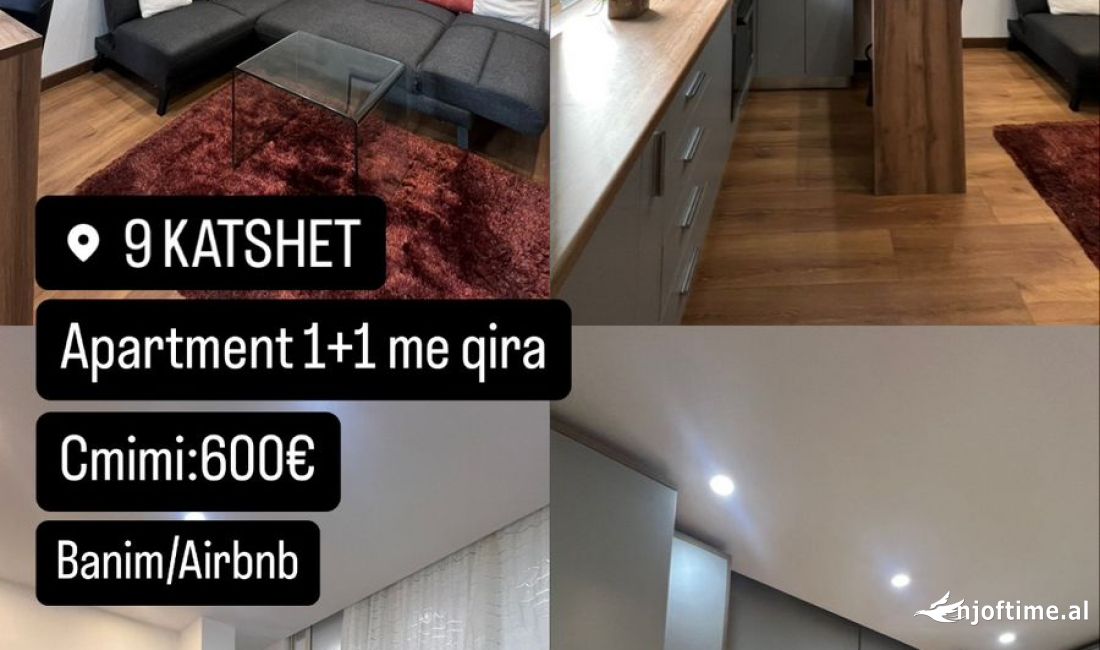 JEPET ME QIRA Apartament 1+1 📍Adresa: Qender