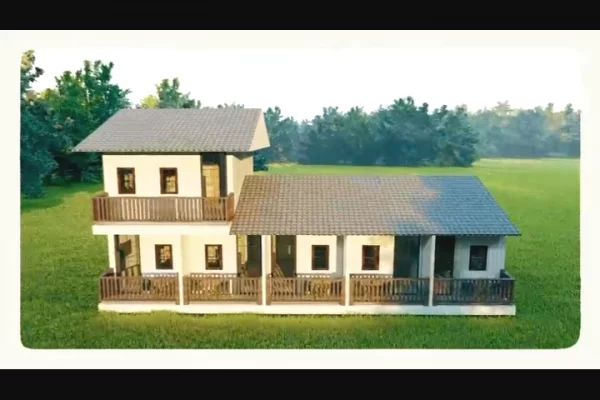 Bujtine  6 dhoma 6 tualete 122 metra 80000 eu e perfunduar 