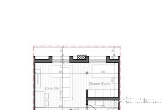 Appartamento in vendita a Tirana 1+1, Vuoto