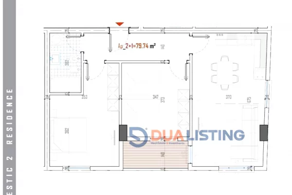 Appartamento in vendita a Tirana 2+1, Vuoto