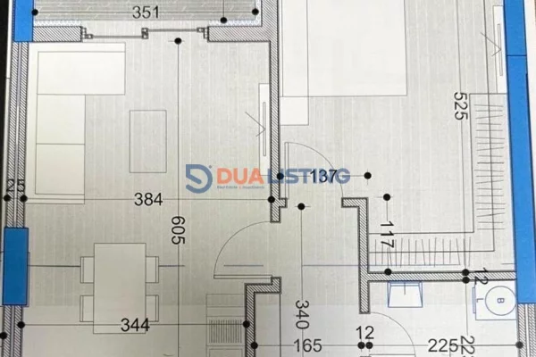 Shtepi ne shitje Apartament ne Tirane, 1+1, Mobilimi Bosh, pa mobiluar, Pagesa 75,100  Euro.