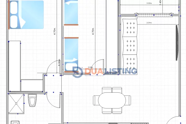 Appartamento in vendita a Tirana 2+1, Vuoto