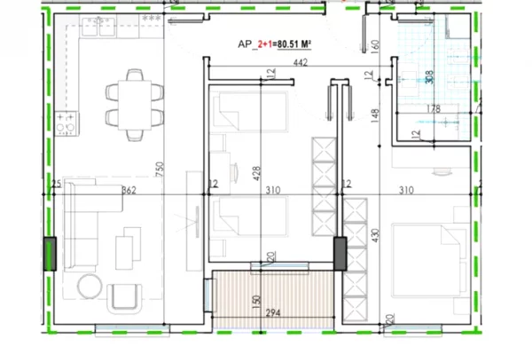 Casa in vendita 2+1 a Tirana - 70,500 Euro