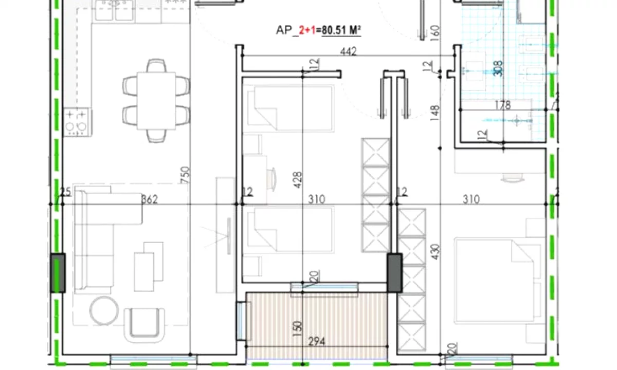 Shtepi ne shitje Apartament ne Tirane, 2+1, Mobilimi Bosh, pa mobiluar, Pagesa 70,500  Euro.
