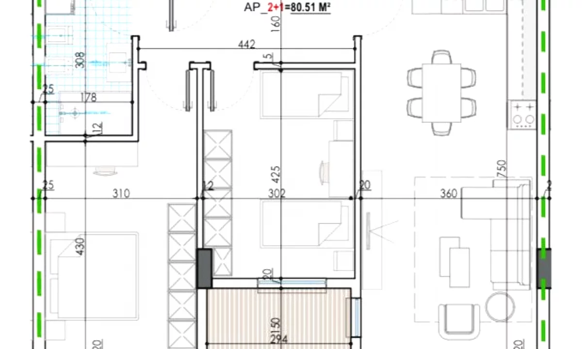Shtepi ne shitje Apartament ne Tirane, 2+1, Mobilimi Bosh, pa mobiluar, Pagesa 70,500  Euro.